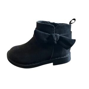 babyGap Faux Suede Bow Ankle Boots
